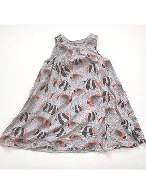 Tea Collection Tropical Fish Trapeze Dress, Size 10